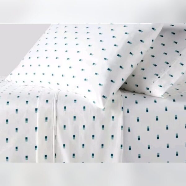 Threshold 400TC Sheet Set · Full, Teal Dot